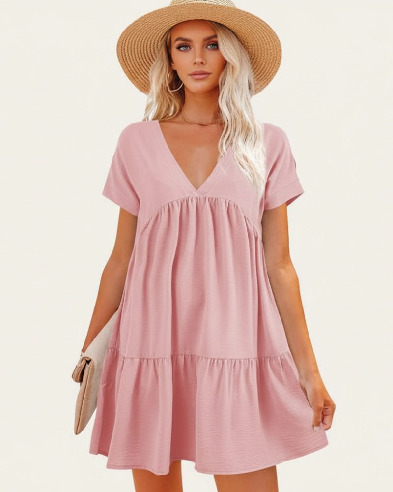Vestido Rosa Summer Breeze – Ligereza y Estilo en Cada Detalle