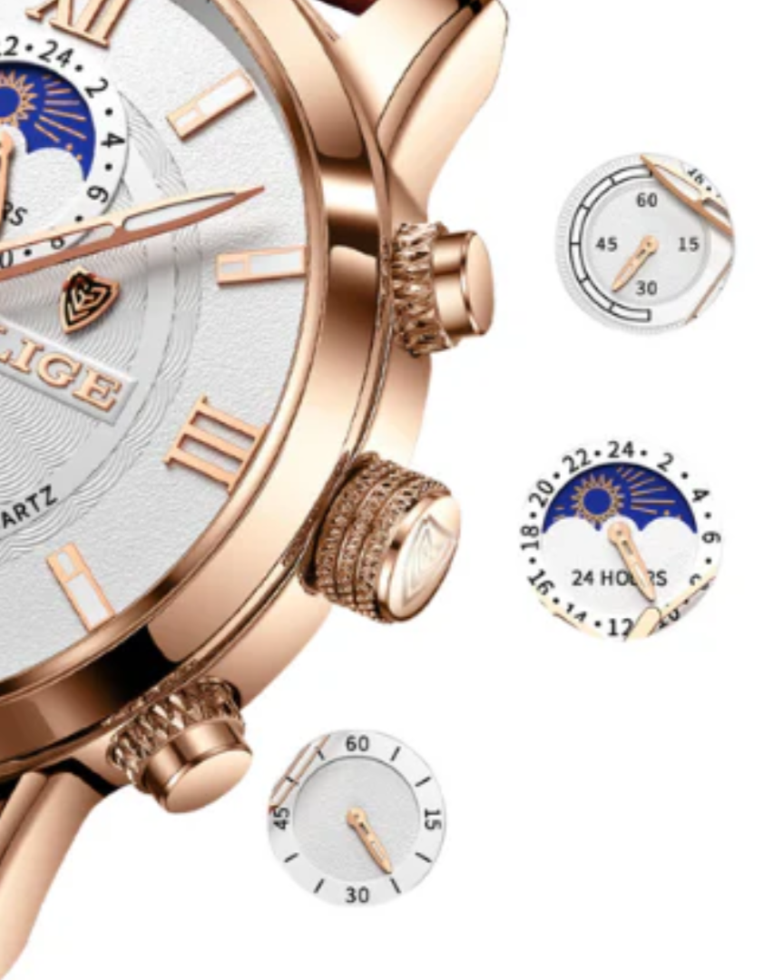 Lugano Classic Herrenuhr – Wasserdicht, Elegant & Präzise 5