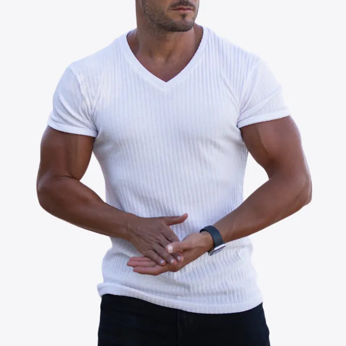 Muskelshirt mit V-Ausschnitt – Betont die Form, Maximiert den Stil 2